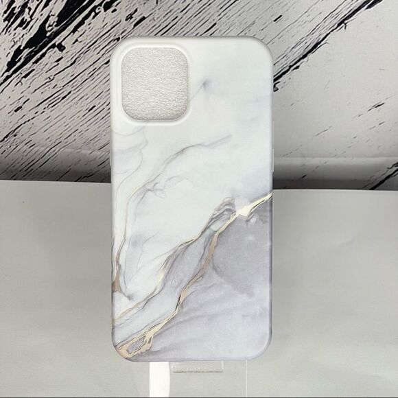 Gray Marble Look 12 Pro Max Case - Picture 1 of 3